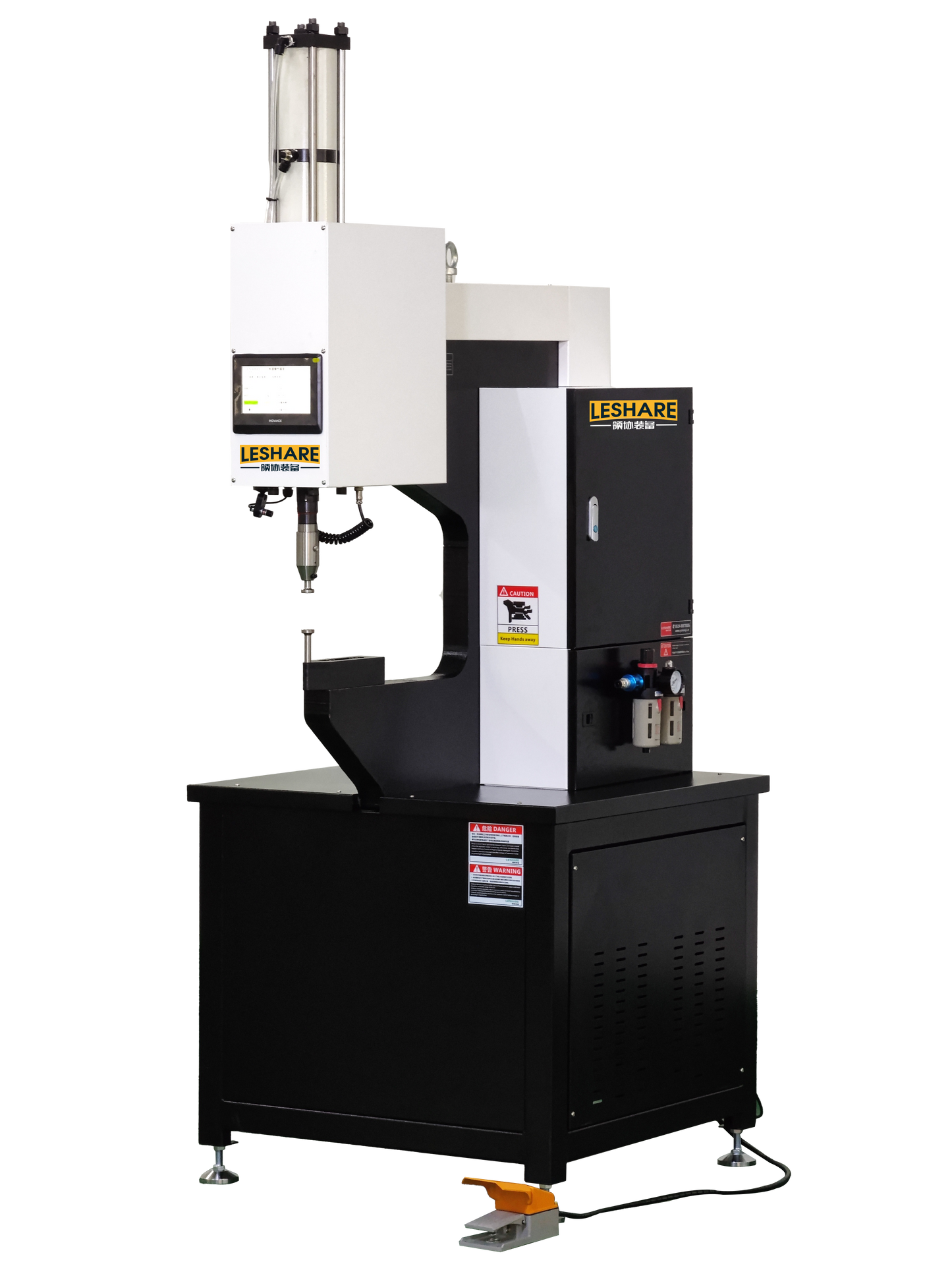 JH8-500H Hydraulic Riveting Machine - 8 Ton, 500mm Throat, Touch Screen