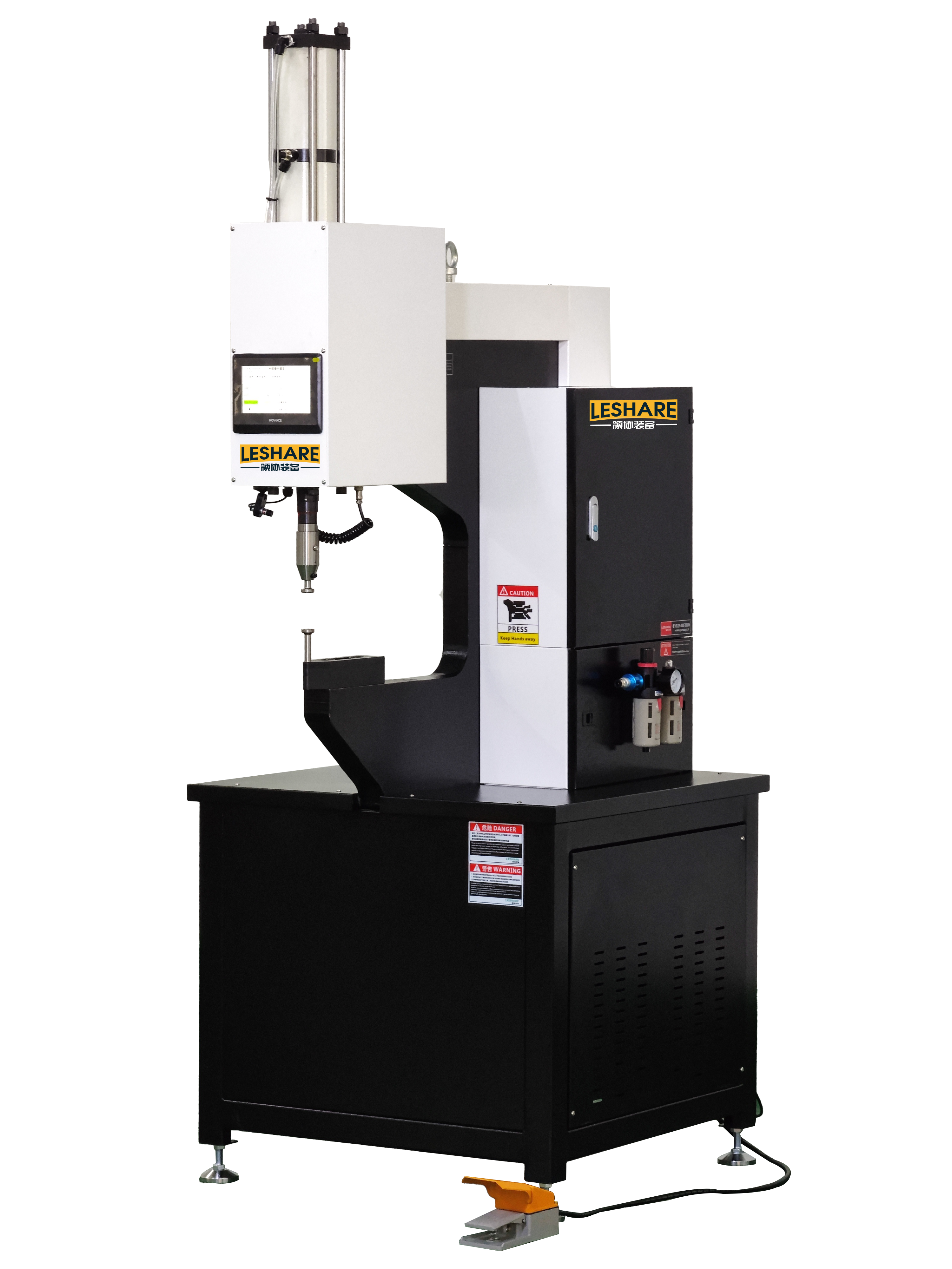 JH8-500H Hydraulic Riveting Machine - 8 Ton, 500mm Throat, Touch Screen